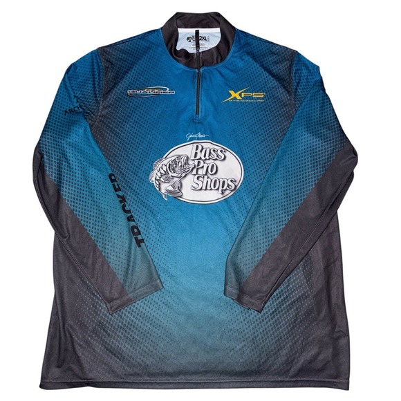 Bass Pro Shops Johnny Morris XPS Carbon Lite Long Sleeve Fishing Shirt sz 2XL - Picture 1 of 5